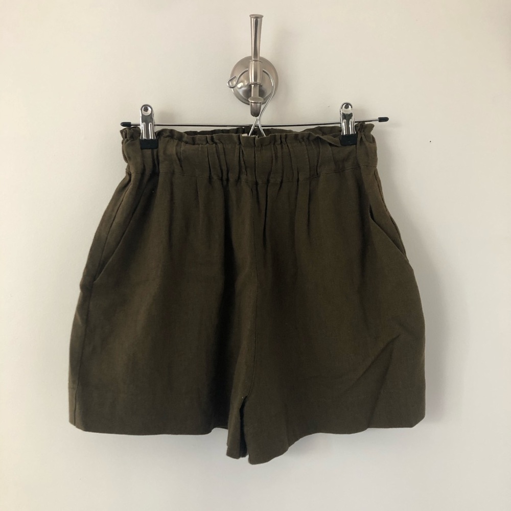Linen Paper Bag Shorts